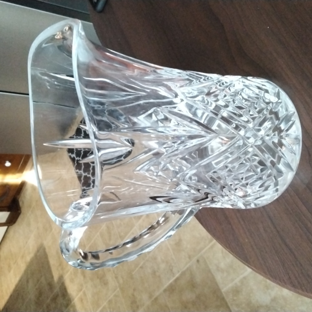 Vintage Cristal de Flanders water pitcher